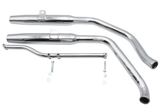 HARLEY Softail Schalldämpfer-Krümmer-Set, passend für 1984-1999 FXST, 1984-1999 FLST,