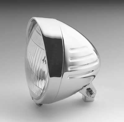 Custom Chrome HARLEY 6.5 H/LIGHT W/RIBBS+VISOR