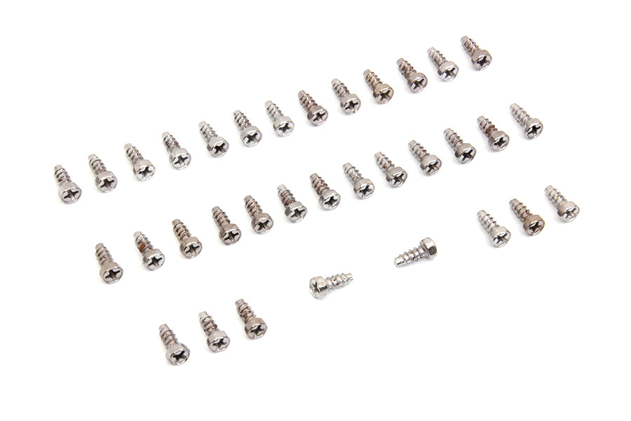 HARLEY Rocker Arm Cover Screw Kit Chrome fits 1941-1947 FL, 1939-1940 EL,