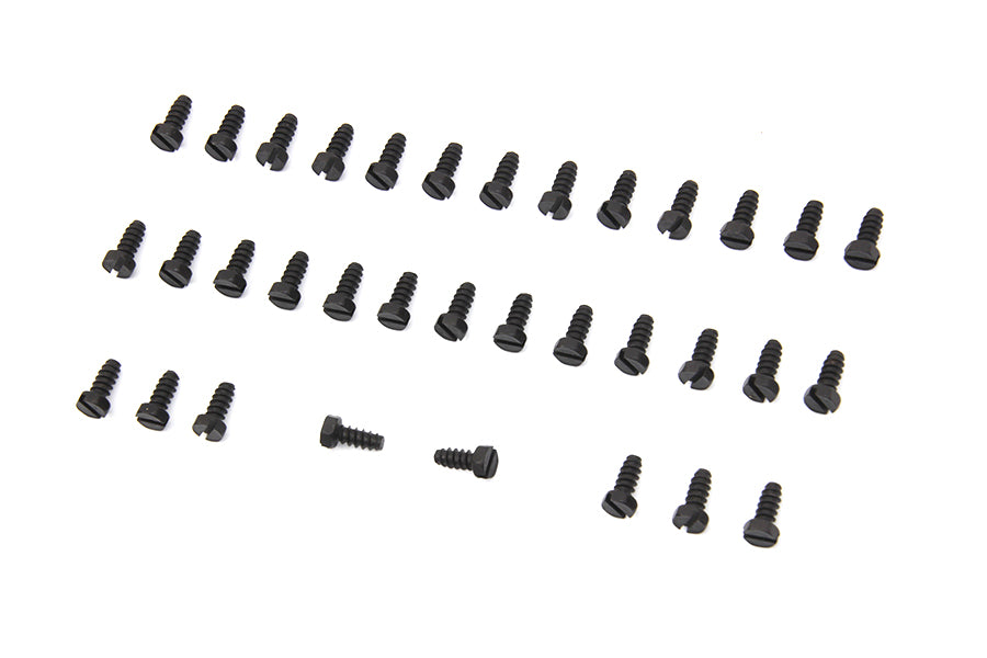 HARLEY Rocker Arm Cover Screw Kit Parkerized fits 1941-1947 FL, 1939-1940 EL,