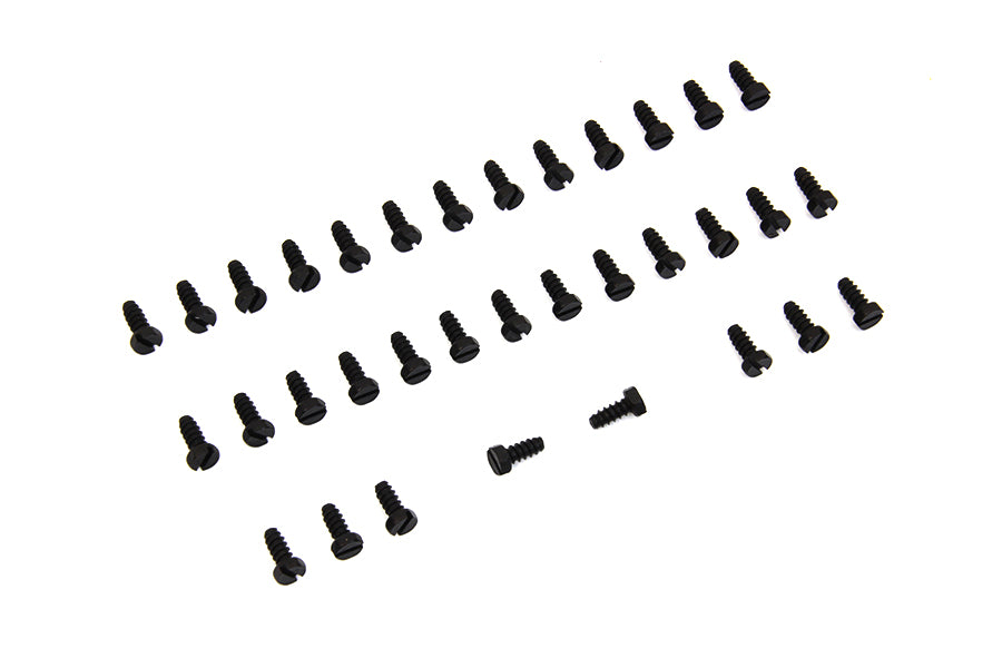 HARLEY Rocker Arm Cover Screw Kit Parkerized fits 1941-1947 FL, 1939-1940 EL,