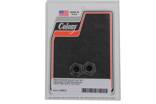 HARLEY Rear Engine Mount Nut Kit fits 1962-1978 XL,