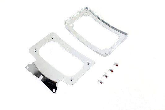 HARLEY Gebogenes Nummernschild mit Rahmen Chrom Passend für 2010-2023 FLHRXS, 2010-2023 FLHX, 2010-2023 F