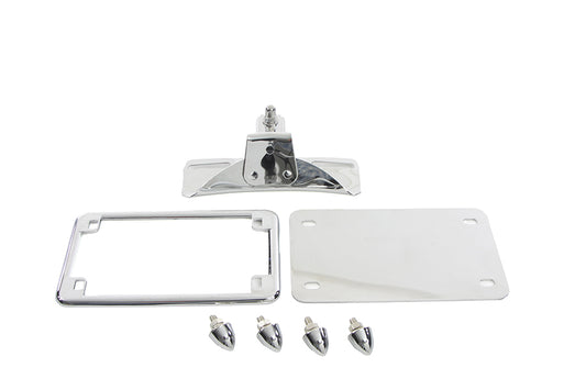 HARLEY Kennzeichenrahmen Halterungskit Chrom Passend für 1973-1984 FX, 1982-1994 FXR, 1982-1994 FXR,