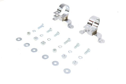 HARLEY 1-7/8 inch Muffler Hanger Clamp Set fits 1995-2016 FLT,