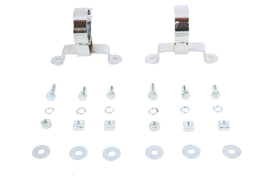 HARLEY 1-7/8 inch Muffler Hanger Clamp Set fits 1995-2016 FLT,