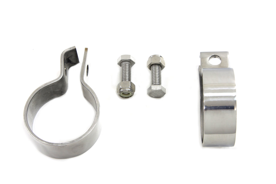 HARLEY 1-7/8 inch Muffler End Clamp Set Stainless Steel fits 0- Custom, application