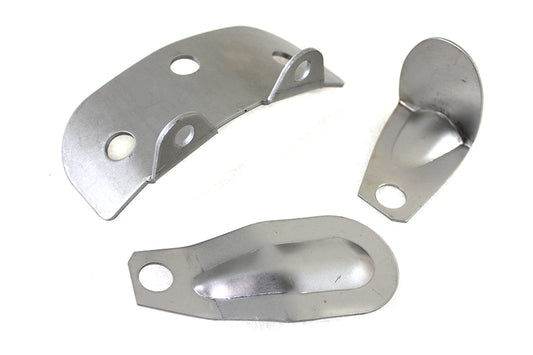 HARLEY Raw Steel Oil Tank Bracket Kit fits 1936-1952 EL, 1941-1964 FL,