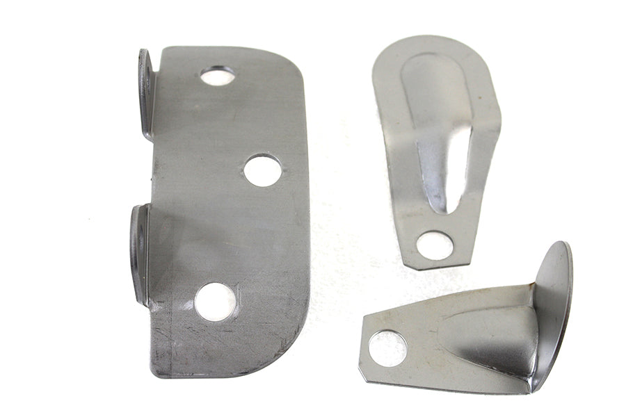 HARLEY Raw Steel Oil Tank Bracket Kit fits 1936-1952 EL, 1941-1964 FL,