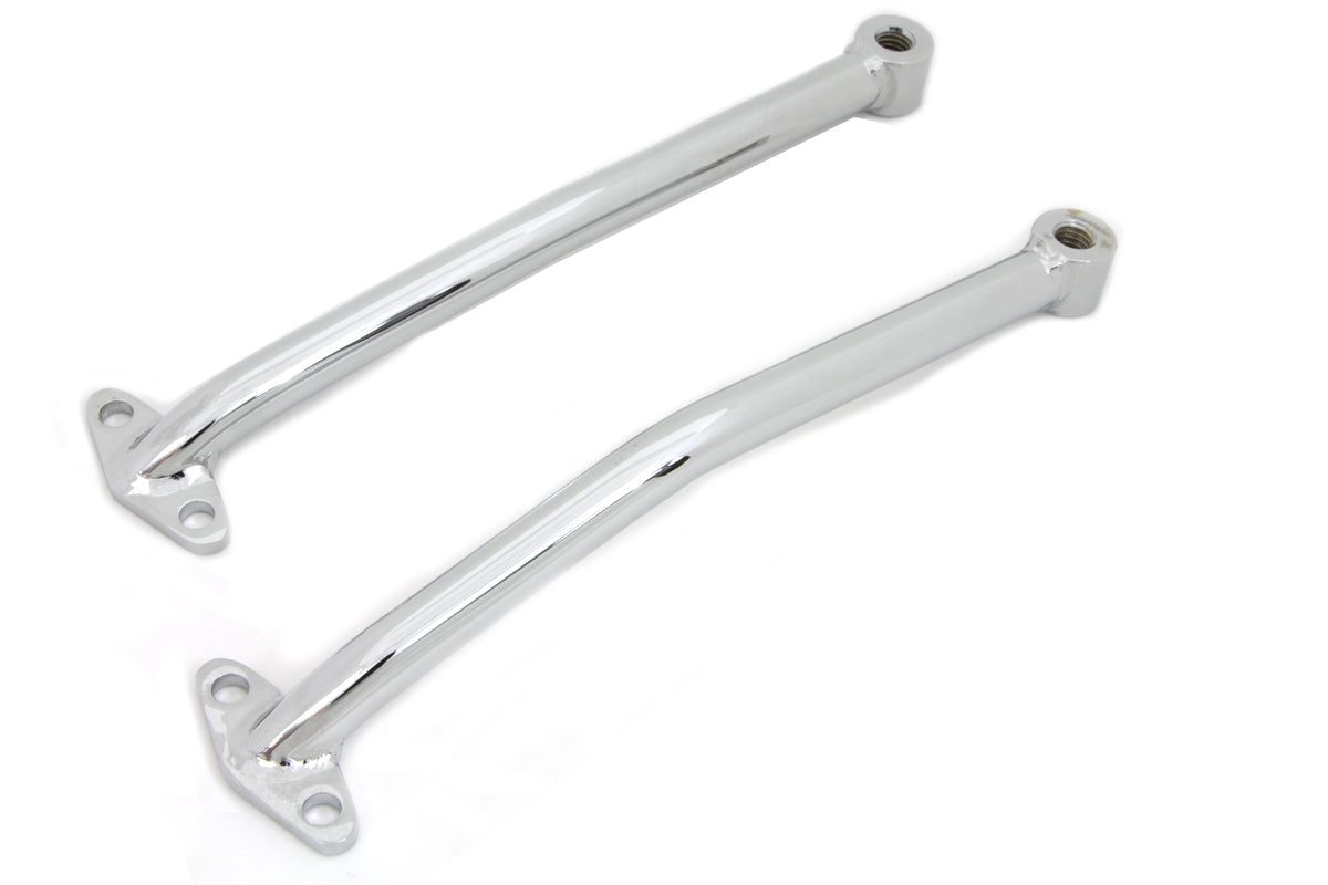 HARLEY Chrome Rear Fender Brace Set fits 0- Custom, application for any width fender