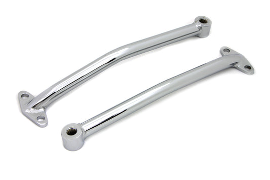 HARLEY Chrome Rear Fender Brace Set fits 0- Custom, application for any width fender