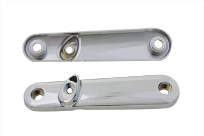 HARLEY Chrome Turn Signal Bracket Set fits 1997-2013 FLHR, Road King Headlamp Nacelle 1997-2013 FLT,