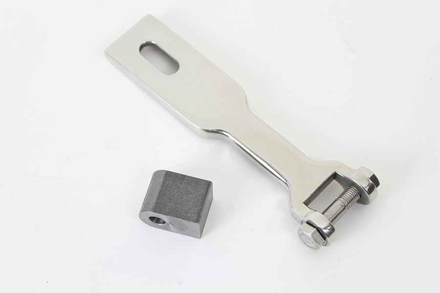 HARLEY Polished Stainless Steel Solo Seat Nose Pivot Kit fits 0- All, models