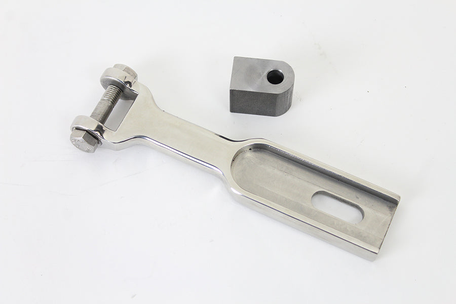 HARLEY Polished Stainless Steel Solo Seat Nose Pivot Kit fits 0- All, models