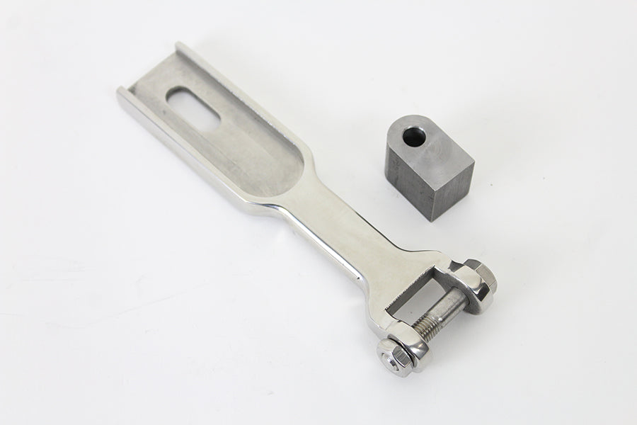HARLEY Polished Stainless Steel Solo Seat Nose Pivot Kit fits 0- All, models