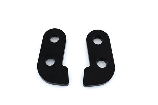 HARLEY Rear Fender Mount Weld On Brackets Black fits 0- Custom, application for mounting the fender.