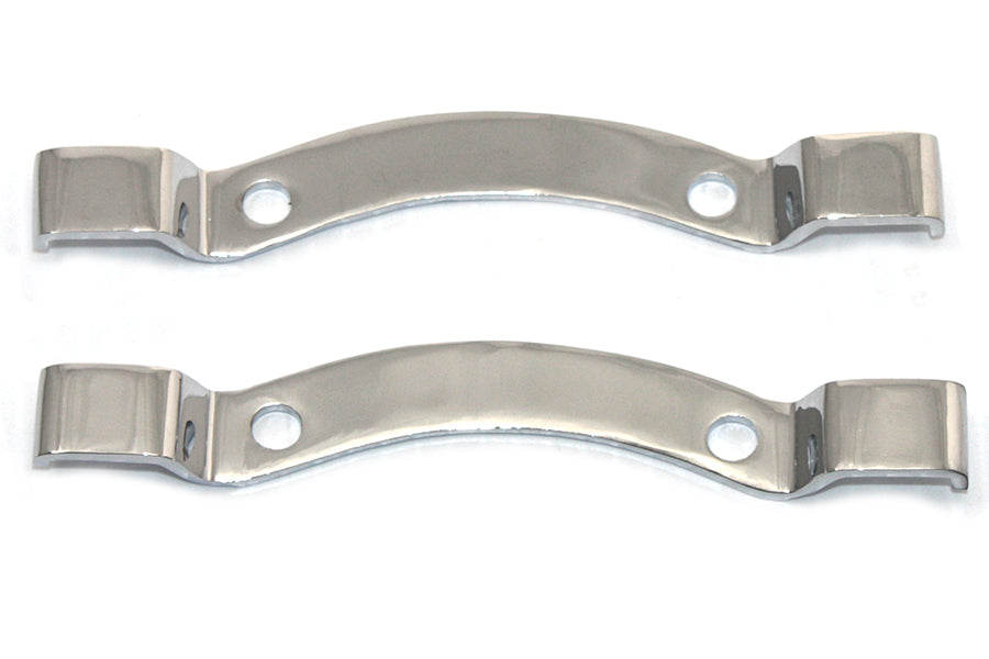 HARLEY Chrome Bracket Set for Sissy Bar Pad fits 0- All, models with pads for 12 and 16" sissy bars"