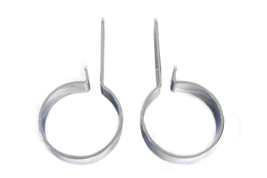HARLEY Chrome 3 inch Muffler Hanger Clamp Set Fits 0- Custom, application