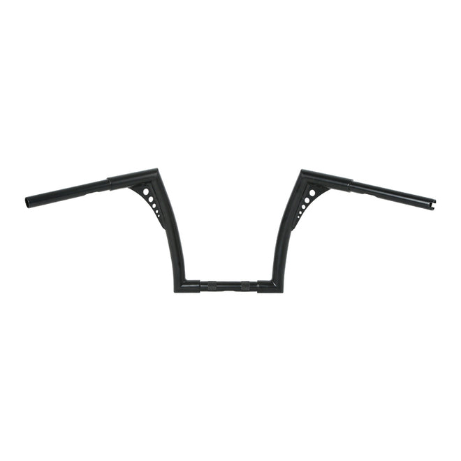 Custom Chrome HARLEY SATIN BLACK 1-1/4" BANDITS HANDLEBAR - FAT NARROW 12" RISE