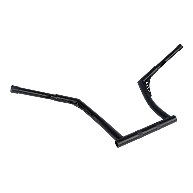 Custom Chrome HARLEY SATIN BLACK 1-1/4" BANDITS HANDLEBAR - FAT VERSION 14" RISE