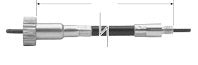 Custom Chrome HARLEY SPDO CBL STD BLK 39 IN.