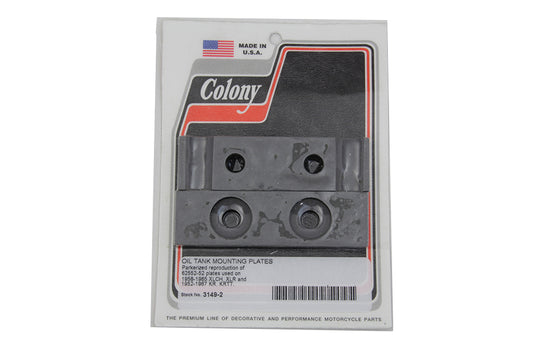 HARLEY Oil Tank Mounting Plates fits 1958-1965 XLCH, 1952-1967 KR,