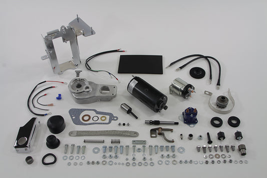 HARLEY Prestolite schwarzer Elektrostarter-Kit passend für 1967-1978 XLH, 1967-1970 XL Elektrostartermotor