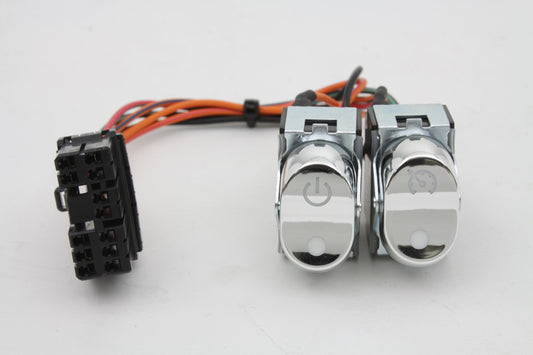 HARLEY Rocker Style Lenkerschalter-Kit Chrom passend für 2008-UP FLHX,