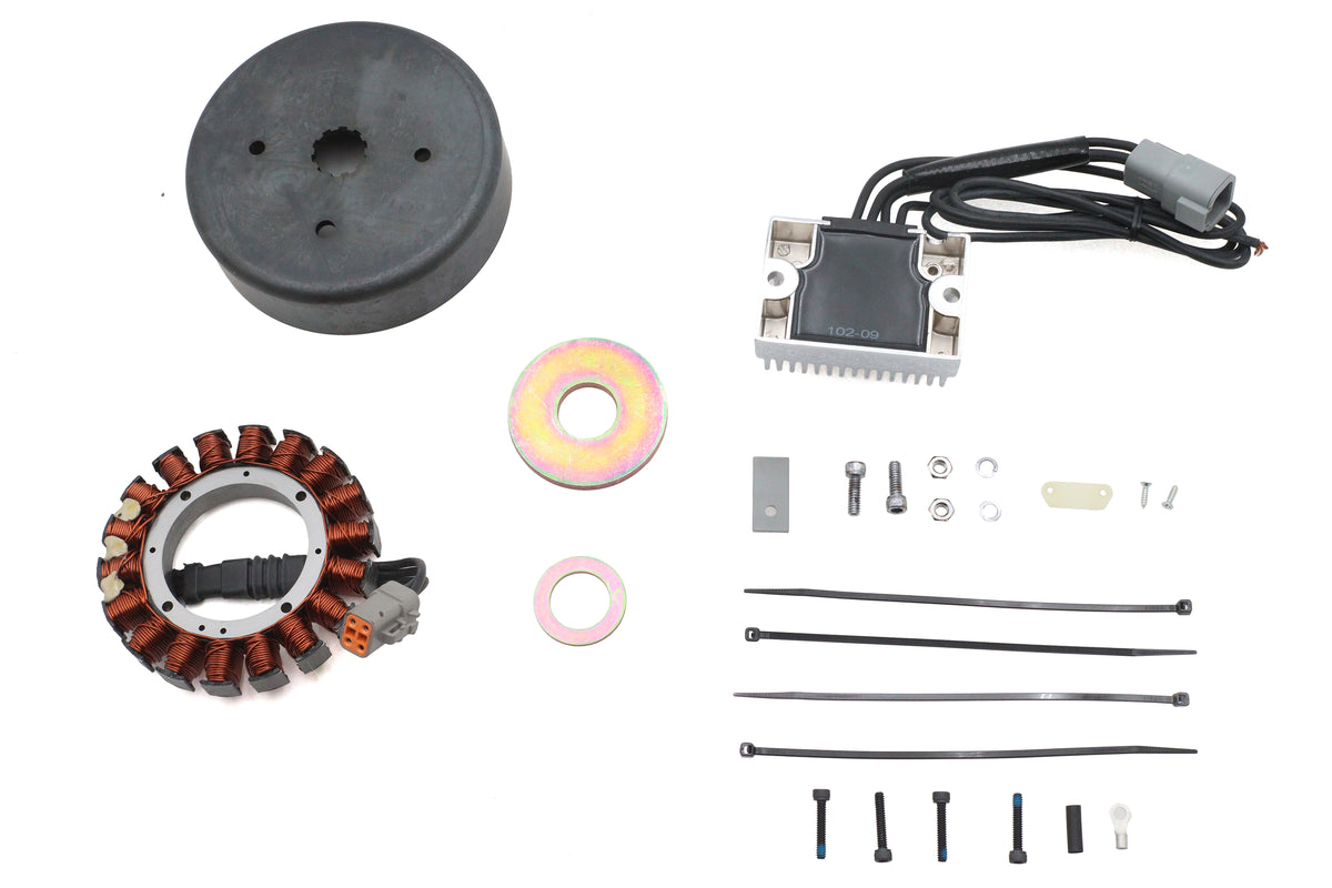 HARLEY Lichtmaschinen-Ladesystem-Kit 38 Ampere Passend für 1984-1999 FXST, 1991-1998 FXD, 1986-1999 FLST,