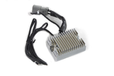 HARLEY Regulator 38 Amp Chrome with Square Plug fits 1984-1999 FXST, 1984-1994 FXR, 1986-1999 FLST, 1991-1999 FXD, 1984-1994 FLT,