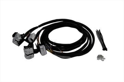 HARLEY Chrom Lenkerschalter-Kit Passt für 1996-2006 FXST, 1996-2006 FLST, 1996-2006 FLT, 1996-20