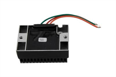 HARLEY Volt Tech Schwarz 12 Volt Regler Passend für 1958-1969 FL, 1958-1969 FLH, 1965-1977 XL, 1965-