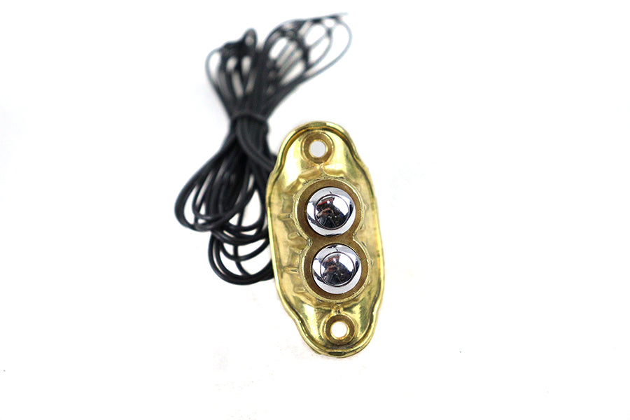 HARLEY Old School Dual Switch Kit Brass Finish fits 0- Custom, Application
