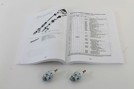 HARLEY Nachbildung 18mm Zündkerzenset mit Führung Passend für 1936-1947 EL, 1937-1947 UL, 1941-1947 FL,