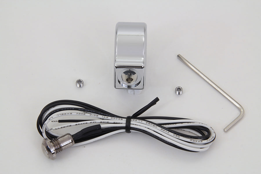 HARLEY Chrome Single Handlebar Button Switch Kit fits 0- Custom,