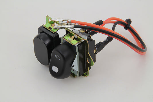 HARLEY Rocker Style LED Fairing Switch Kit Black fits 2006-2007 FLHX,