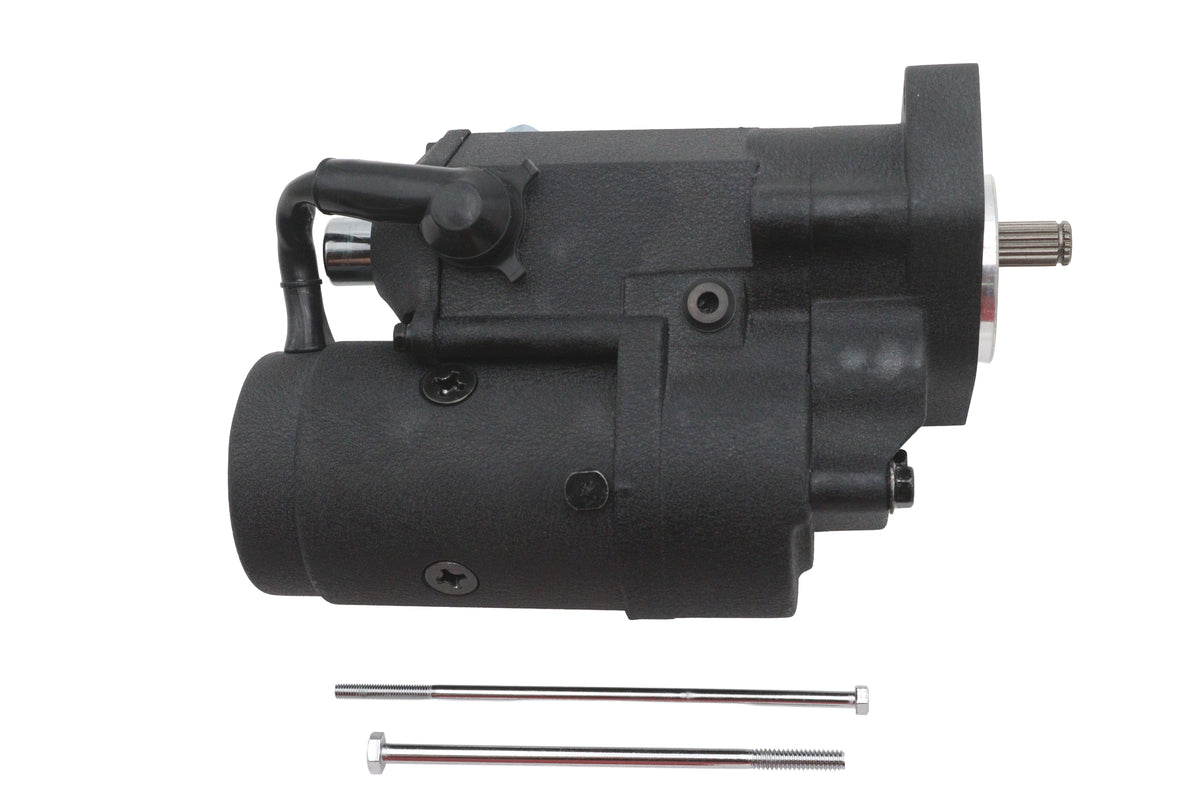 HARLEY Ultima Thunder Fire Anlassermotor 2,0KW schwarz passend für 1989-2006 FXST, 1989-2006 FLST,