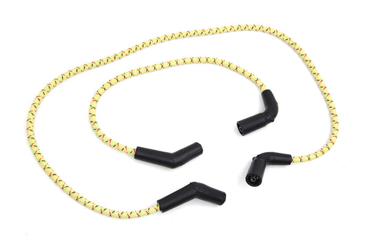 HARLEY Sumax gelb mit schwarz & rot Tracer 7mm Zündkabel-Set passend für 2009-2016 FLT,