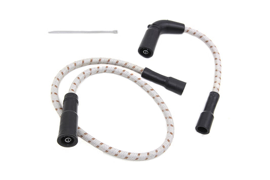 HARLEY Sumax Grey mit braunem Tracer 7mm Zündkabel-Set, passend für 1999-2006 FLT, mit Vergaser 2007