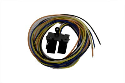 HARLEY Schwarzer Lenkerschalter für Abblendlicht und Hupe, passend für 1982-1984 FL, 1982-1984 FX, 1982-1994 FXR,