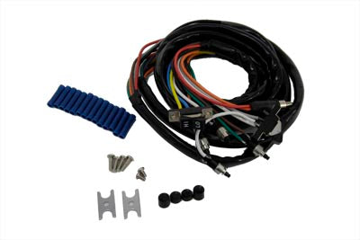 HARLEY Handlebar Wiring and Black Switch Assembly fits 1973-1981 FX, 1973-1981 FX, 1973-1981 XL,