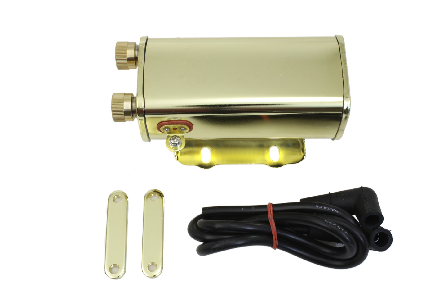 HARLEY Brass Plated 6 Volt Ignition Coil fits 1930-1940 EL, 1930-1934 VL, 1938-1947 UL, 1941-1947 FL,