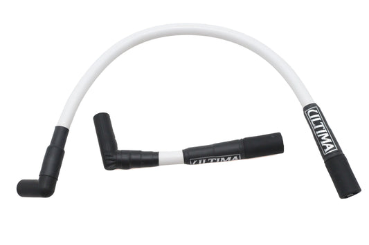 HARLEY Ultima 8mm High Performance Spark Plug Wire Set White Fits FXST 1999-2017, FLST 1999-2017,