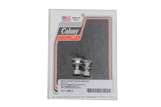HARLEY Rear Fender Brace Bracket Bolt Kit fits 1941-1957 FL, 1941-1952 W,