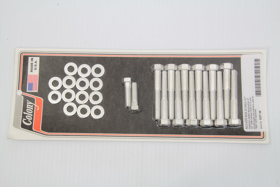 HARLEY Rocker Box Screw Kit Cadmium fits 1957-1976 XL,