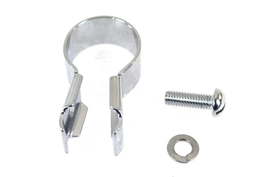 HARLEY Front Brake Cable Handlebar Clip Chrome fits 1941-1948 FL, 1932-1952 W, 1932-1957 G, 1937-1948 U, 1931-1936 VL, 1928-1930 J, 1936-