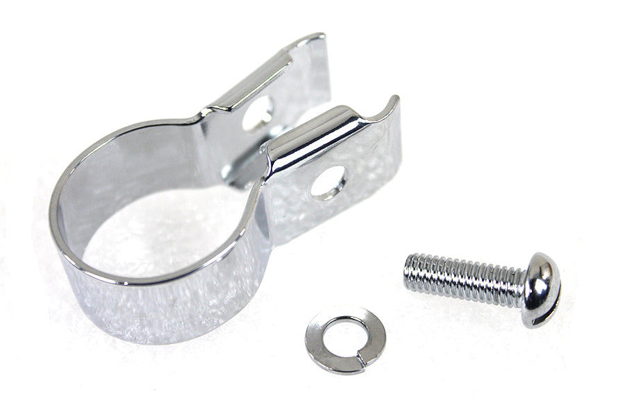 HARLEY Front Brake Cable Handlebar Clip Chrome fits 1941-1948 FL, 1932-1952 W, 1932-1957 G, 1937-1948 U, 1931-1936 VL, 1928-1930 J, 1936-