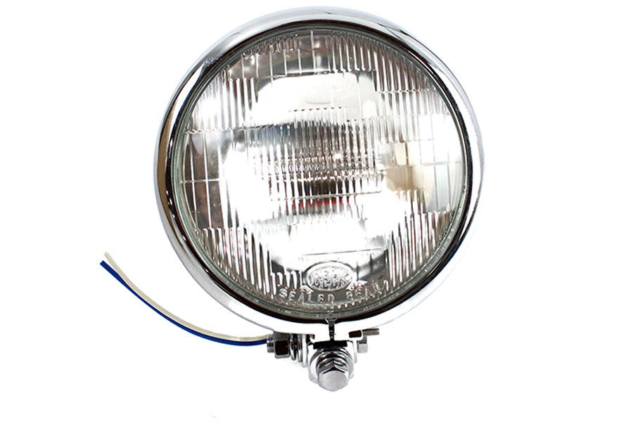 HARLEY 5-3/4 inch Round Headlamp Assembly Chrome fits 0- Custom, application