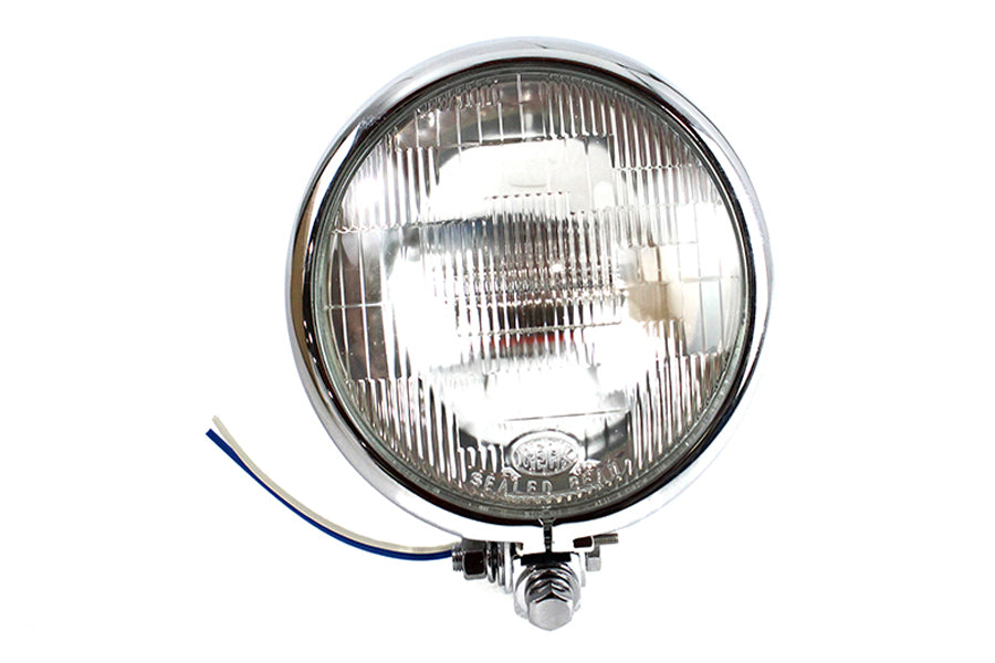 HARLEY 5-3/4 inch Round Headlamp Assembly Chrome fits 0- Custom, application