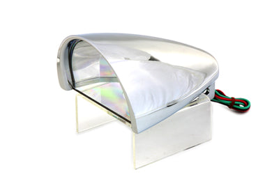 HARLEY 5-3/4 inch Half Moon Headlamp Chrome Billet fits 0- Custom, application